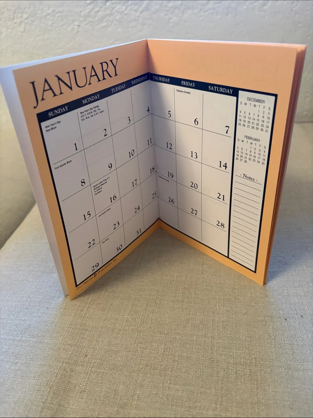 Vintage miniature 1995 pocket planner & 1996 Calendar Angels